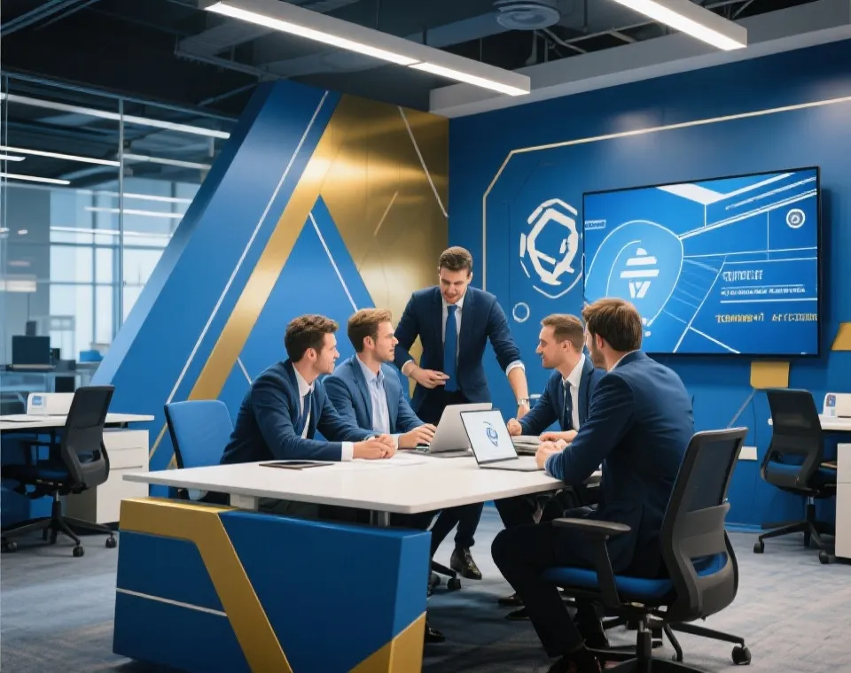 满冠体育团队协作与平台建设示意图